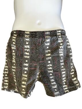 High Tide Swimwear Men’s Medium Vintage 90’s Panic Swim Trunks Boardshorts
